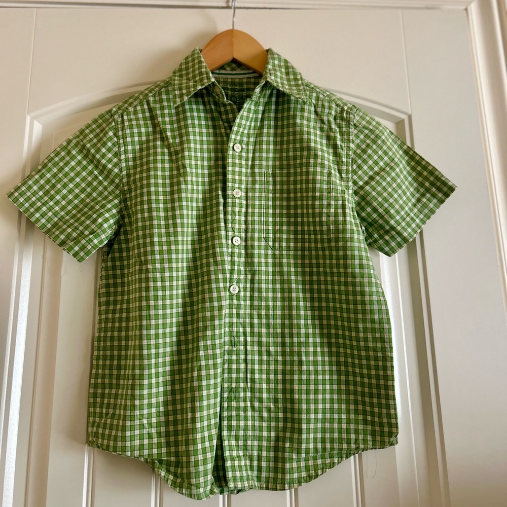 Arizona Jean Company Green Checkered Button-Up Shirt